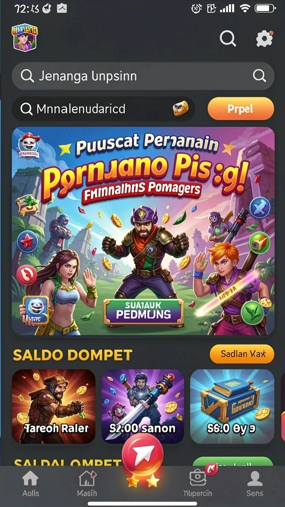 Tangkapan layar menampilkan pemandangan indah dari dunia <strong>ANGKARAJA</strong>.