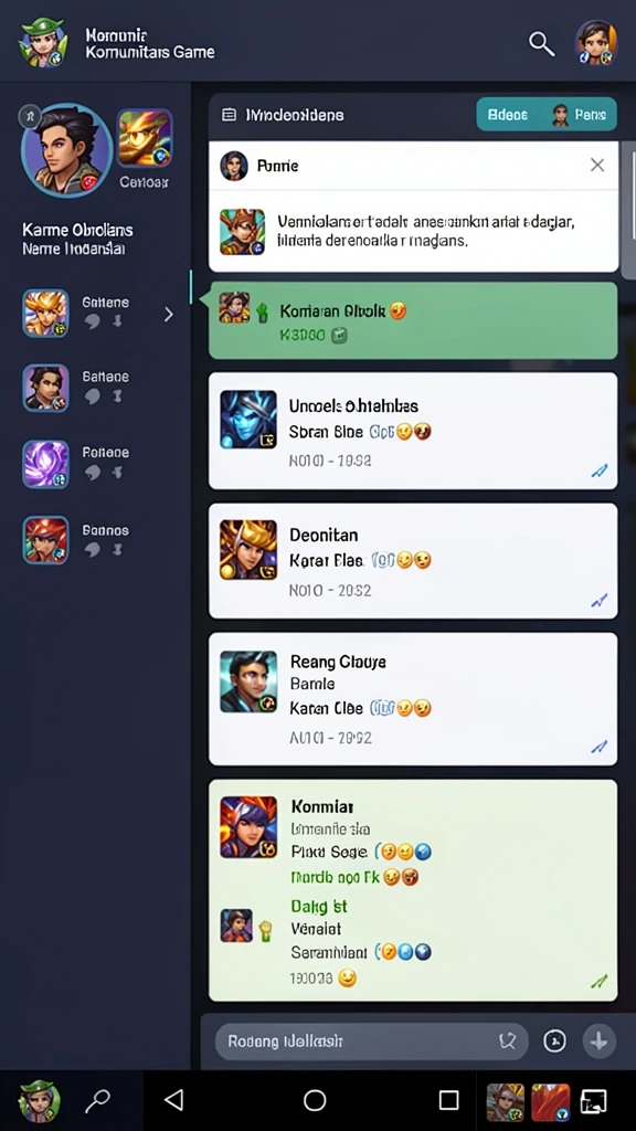 Tampilan awal yang penuh warna dan menarik.