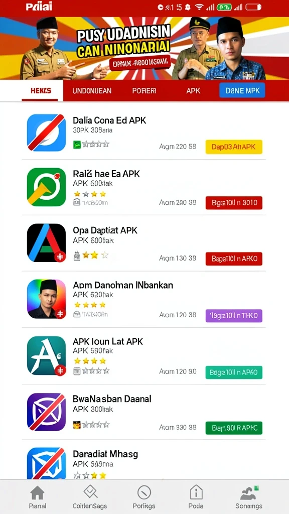 Tampilan awal yang memukau dan interaktif.