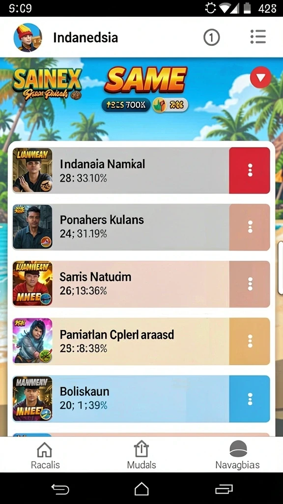 Gameplay dengan tantangan yang beragam dan seru.