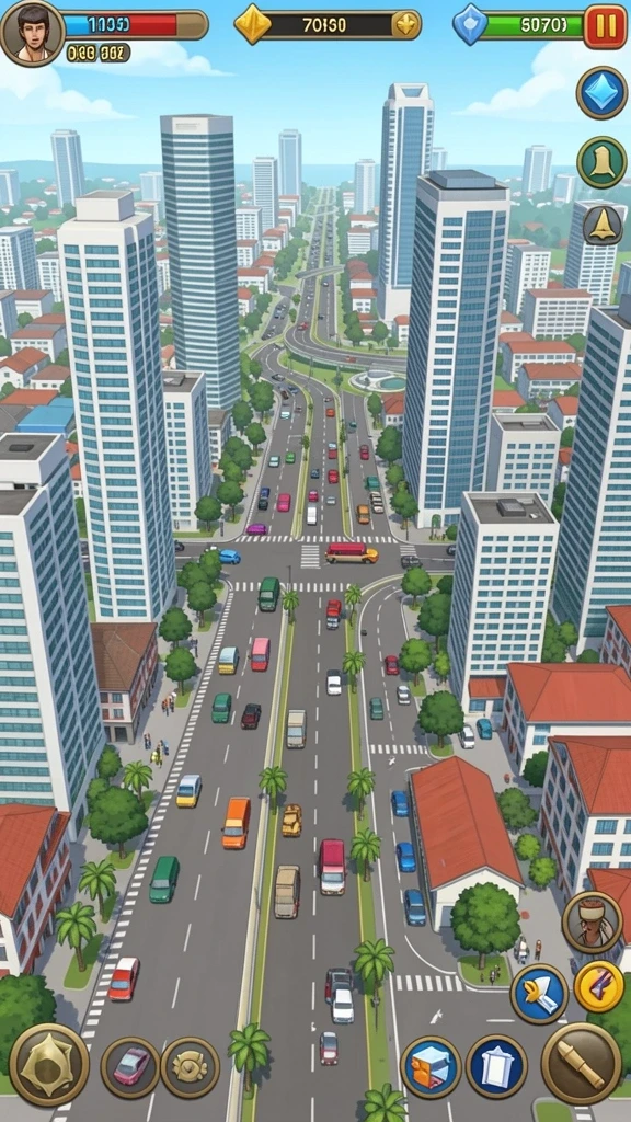 Tampilan utama aplikasi dengan banyak pilihan permainan.