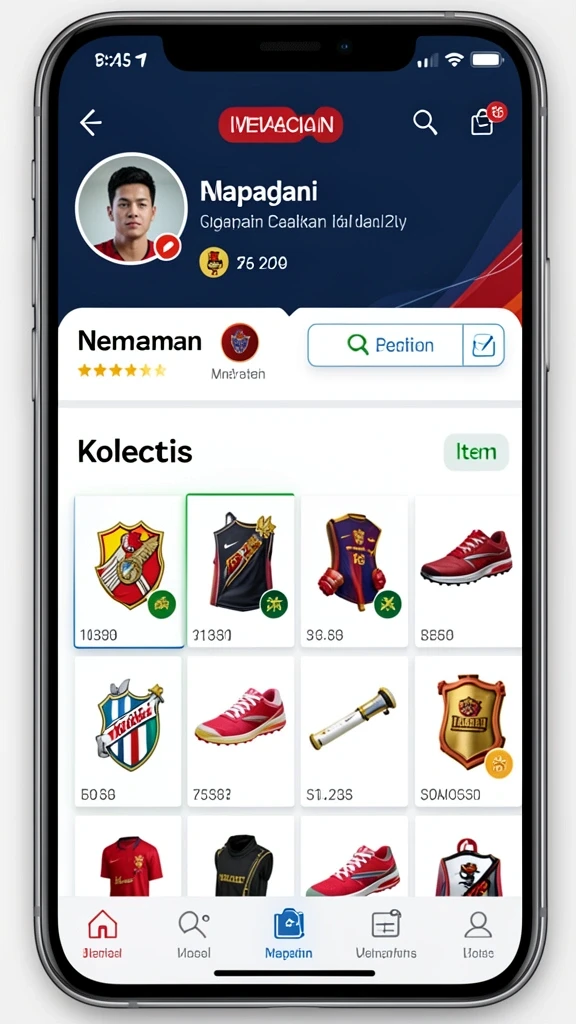 Screenshot menampilkan fitur sosial yang seru.
