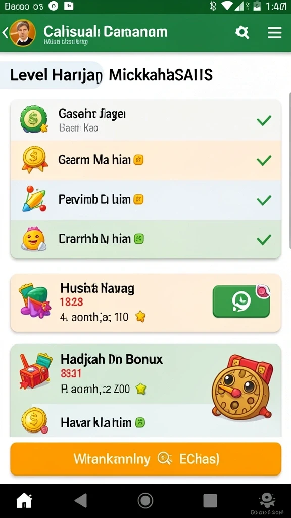 Berbagai karakter lucu dan penuh warna.