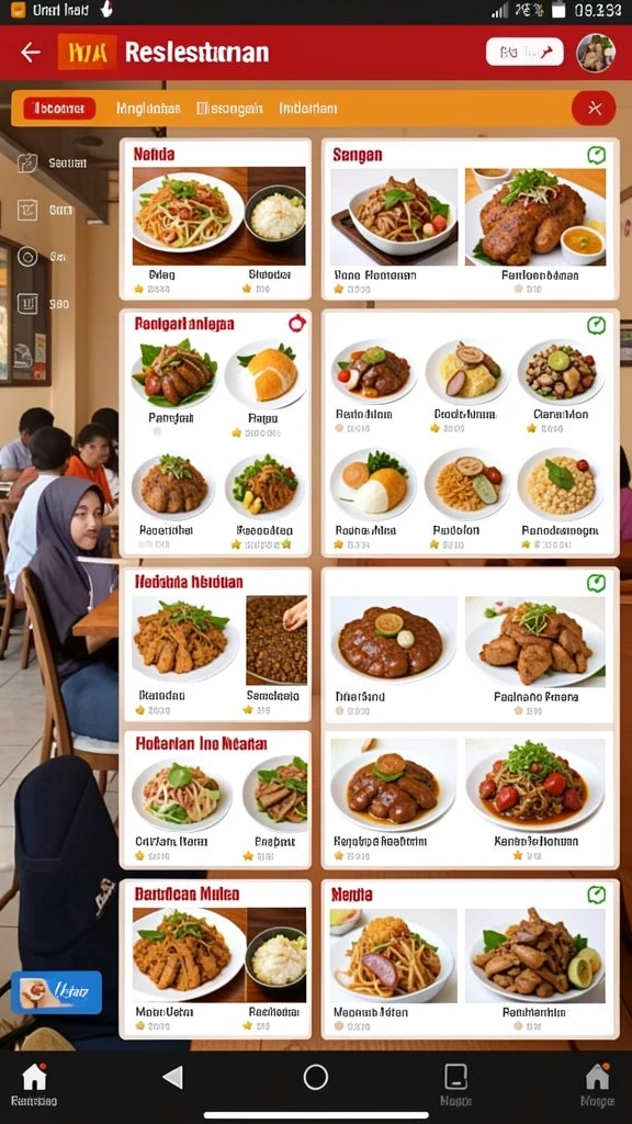 Tampilan antarmuka yang user-friendly.