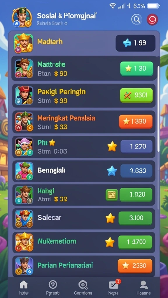 Tampilan level baru yang menantang dan menarik.