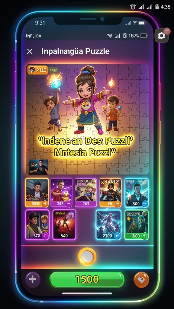 Tampilan antarmuka yang interaktif dan menarik.