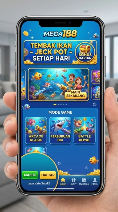 mega188 — layar beranda